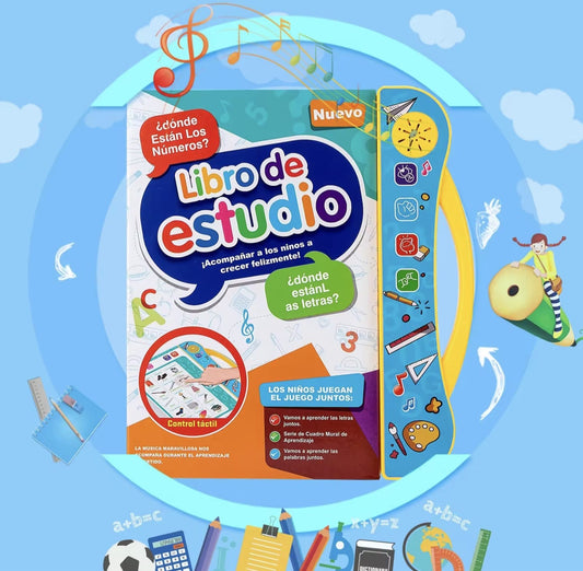 Libro de estudio didáctico con sonido